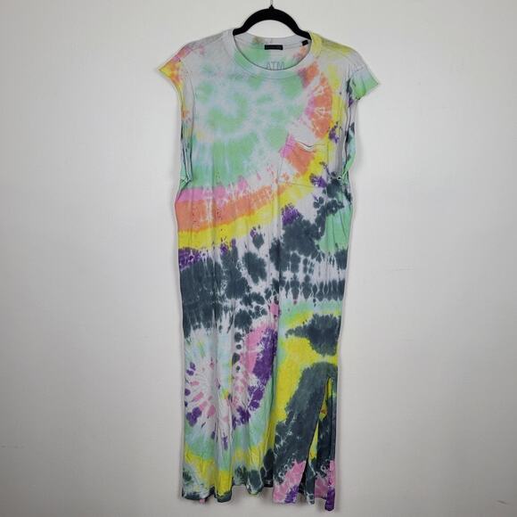 ATM Anthony Thomas Melillo Women’s M Tie Dye Sleeveless Maxi Dress GUC/Fair - Picture 2 of 5